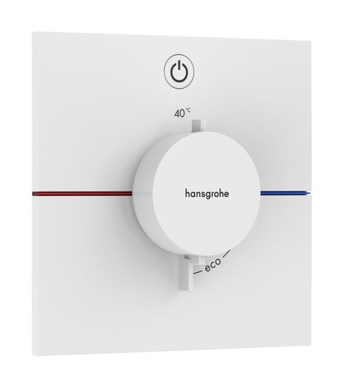 Hansgrohe-HG-ShowerSelect-Comfort-E-Thermostat-Unterputz-fuer-1-Verbraucher-Mattweiss-15571700 gallery number 1